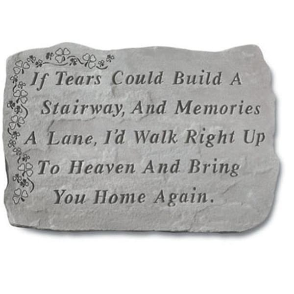 Kay Berry Inc Kay Berry- Inc. 90120 If Tears Could Build A Stairway - Memorial With Shamrocks - 18 Inches x 13 Inches - 90120