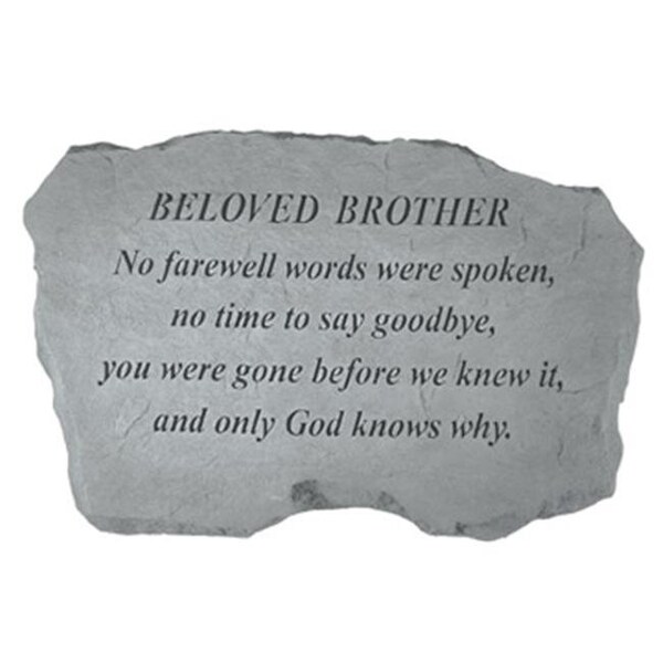 Kay Berry Inc Kay Berry- Inc. 98420 Beloved Brother-No Farewell Words Were Spoken - Memorial - 16 Inches x 10.5 Inches x 1.5 Inches - 98420