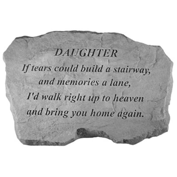 Kay Berry Inc Kay Berry- Inc. 99420 Daughter-If Tears Could Build A Stairway - Memorial - 16 Inches x 10.5 Inches x 1.5 Inches - 99420