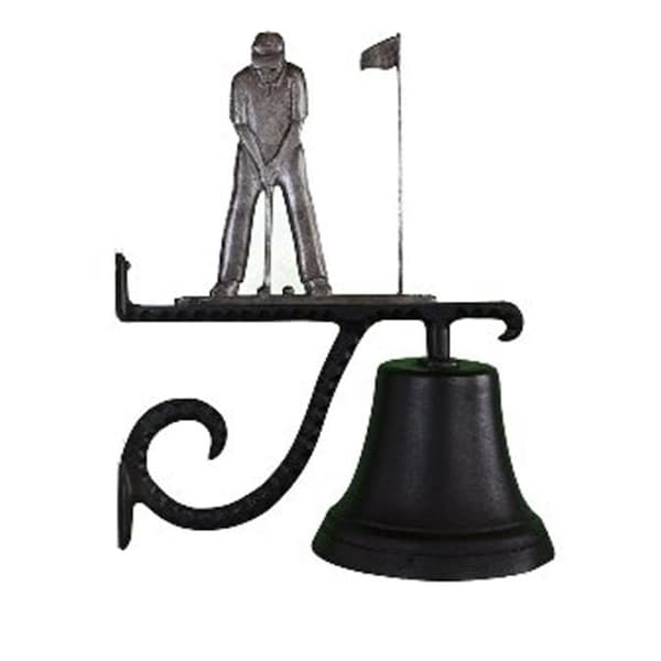 Swivel Cast Bell With Swedish Iron Putter Ornament - SW749506