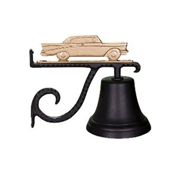 Swivel Cast Bell With Gold Bronze Classic Car Ornament - SW389346