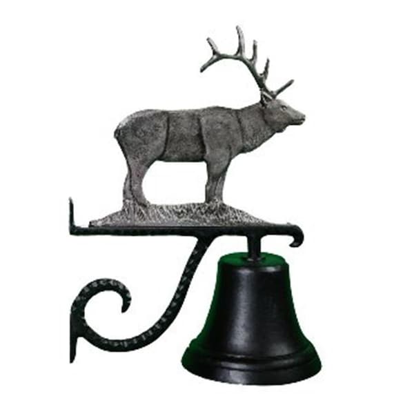 Swivel Cast Bell With Swedish Iron Elk Ornament - SW846587