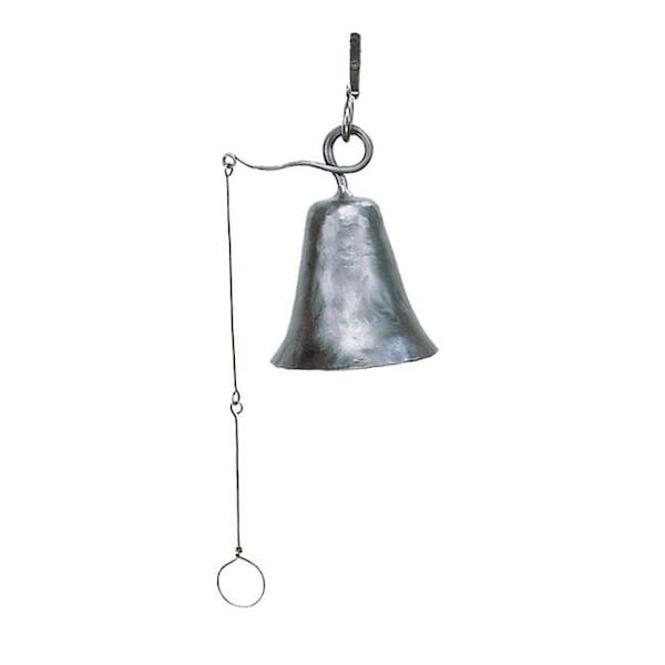 Achla Designs Achla WIB-02 Wrought Iron Knocker Bell Patio Accent - Powder Coated Graphite - Medium - WIB-02