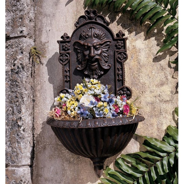 Design Toscano Greenman Sculptural Garden Wall Font - SP1285