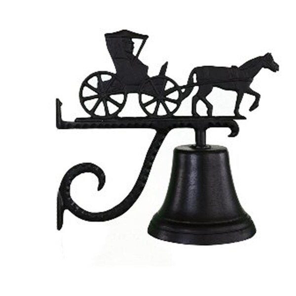 Swivel Cast Bell With Satin Black Country Doctor Ornament - SW846591