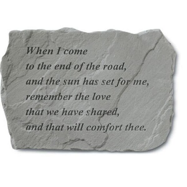 Kay Berry Inc Kay Berry- Inc. 92020 When I Come To The End Of The Road - Memorial - 18 Inches x 13 Inches - 92020