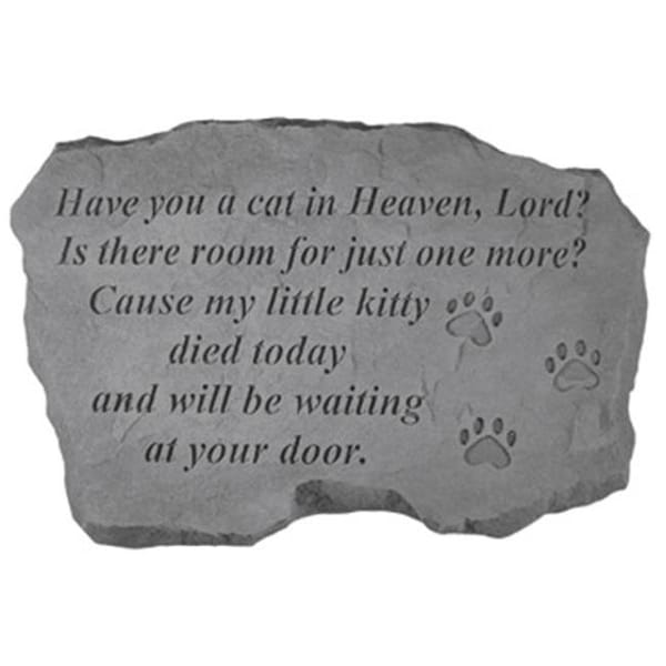 Kay Berry Inc Kay Berry- Inc. 94820 Have You A Cat In Heaven - Paw Prints Memorial - 16 Inches x 10.5 Inches - 94820