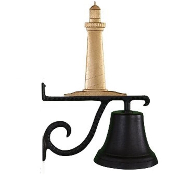 Swivel Cast Bell With Gold Bronze Cape Cod Lighthouse Ornament - SW905745