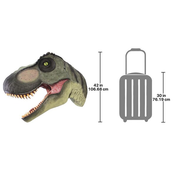Design Toscano Giant Tyrannosaurus Rex Dinosaur Wall Trophy - NE110106