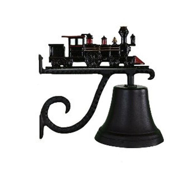 Swivel Cast Bell With Natural Color Train Ornament - SW846585