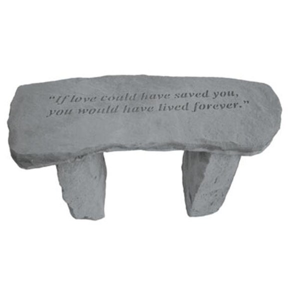 Kay Berry Inc Kay Berry- Inc. 37320 If Love Could Have Saved You - Angel Memorial Bench - 29 Inches x 12 Inches x 14.5 Inches - 37320