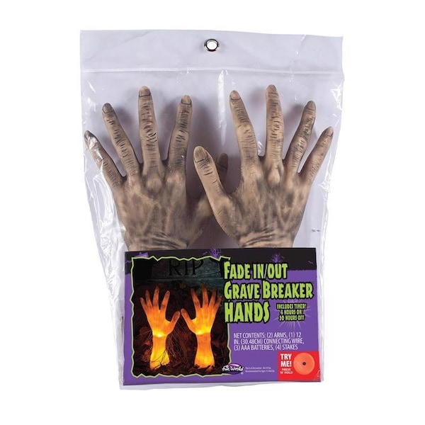 Fun World Fun World Grave Breaker Arms Grave Breaker Hands 1 pk - 91775