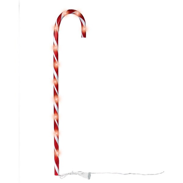 Celebrations Celebrations Clear Lighted Candy Cane 27 in. Pathway Decor - 21254-71