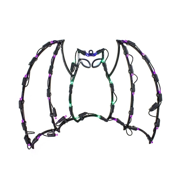 Queens Of Christmas 18 in. LED Bat Outdoor Window Light Decor - S-HWN-LED-35LBAT-18
