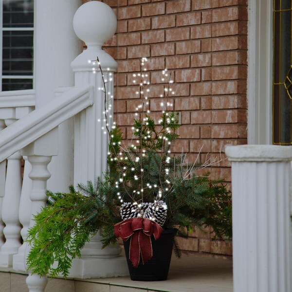 Celebrations Celebrations LED Pure White Lighted Branches 38 in. Yard Decor - MICBTWIG38PWA