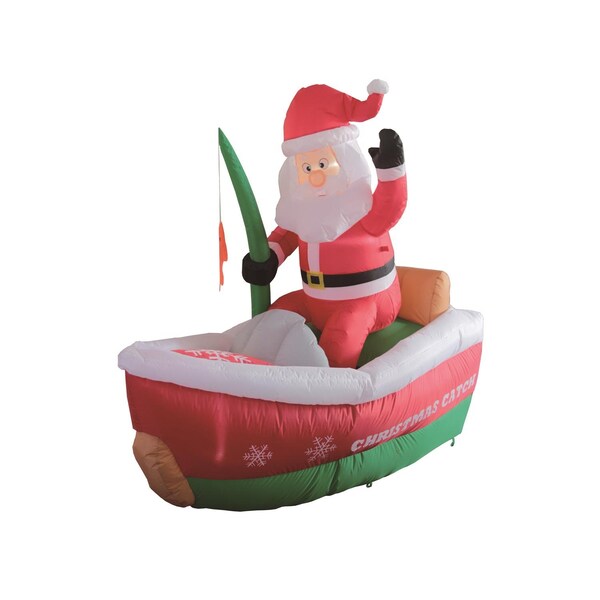 Celebrations Celebrations Fishing Santa 5 ft. Inflatable - MY-22C653