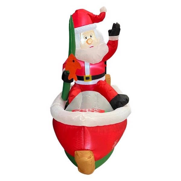 Celebrations Celebrations Fishing Santa 5 ft. Inflatable - MY-22C653
