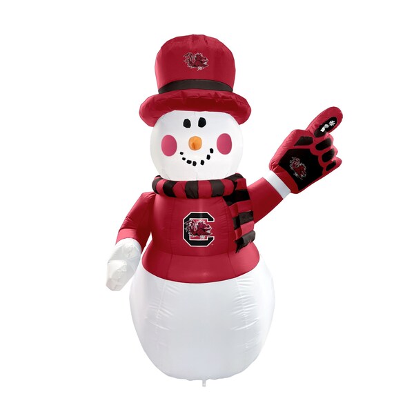 Logo Brands South Carolina 7ft Snowman Yard Inflatable - 208-100-SM
