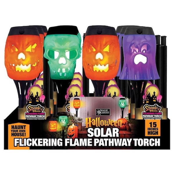 Magic Seasons Shawshank LEDz Magic Seasons 15 in. Spooky Solar Pathway Decor - 768035