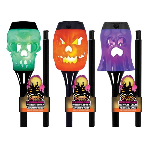 Magic Seasons Shawshank LEDz Magic Seasons 15 in. Spooky Solar Pathway Decor - 768035