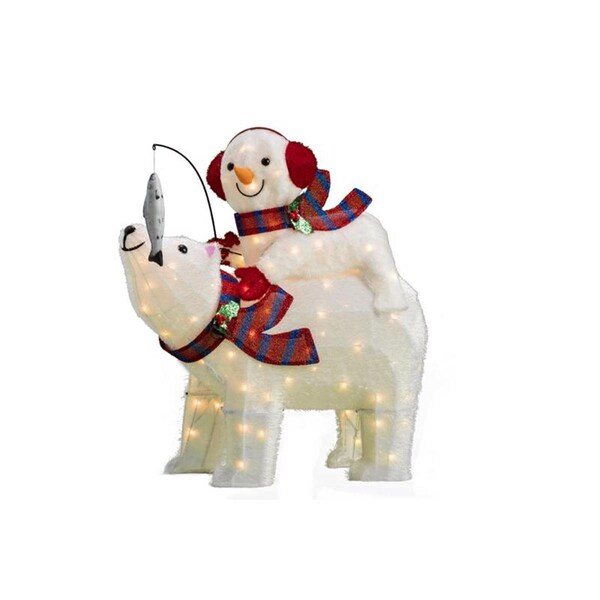 Goldengifts 31 in. Incandescent Lighted Bear Yard Decor Clear - GO2743152