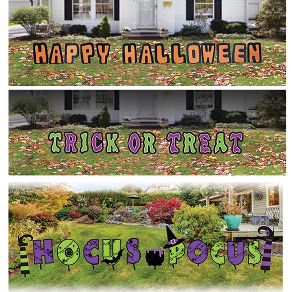 Fun World Fun World 17.5 in. Yard Sign Halloween Decor - 91558