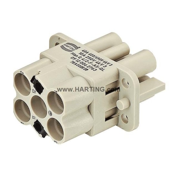 Harting Han Q 4/2 Insert Hembra con Qu, paquete con 10 piezas - 09120062763
