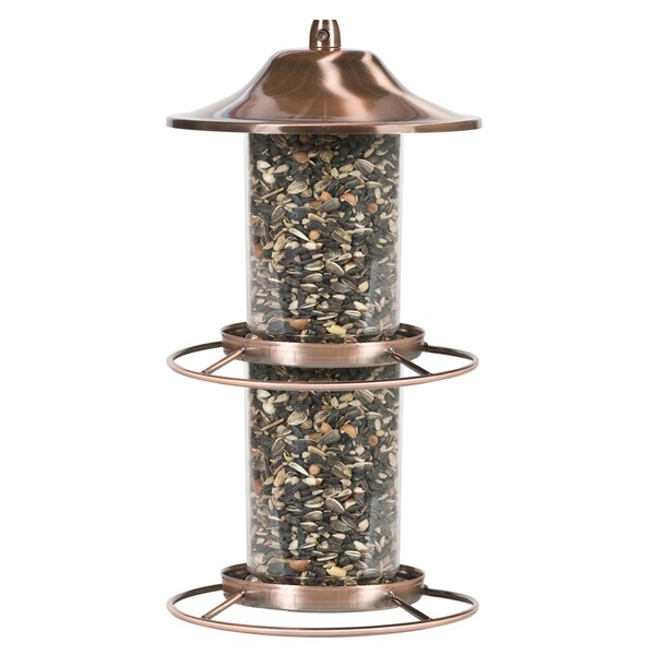 Perky-Pet Perky-Pet Wild Bird 4.5 lb Metal/Plastic Panorama Bird Feeder 2 ports - 325C