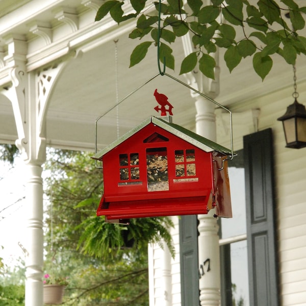 Perky-Pet Perky-Pet Squirrel-Be-Gone Wild Bird 8 lb Metal Country House Bird Feeder 1 ports - 338