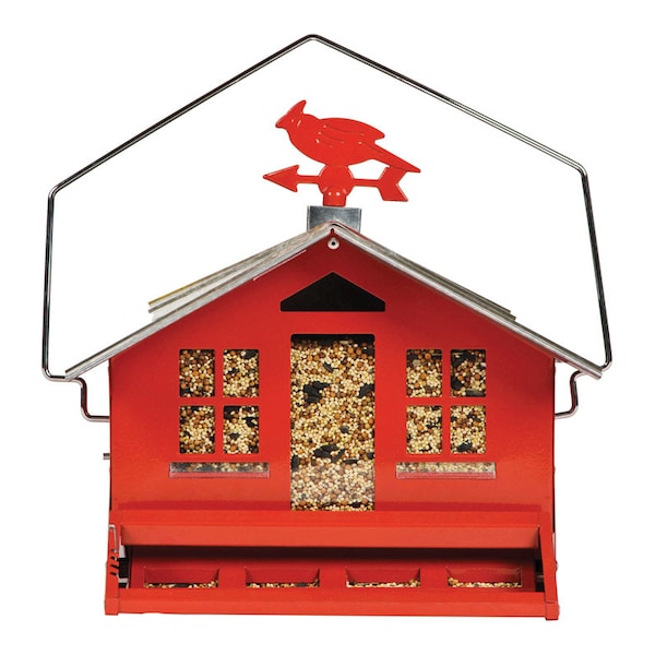 Perky-Pet Perky-Pet Squirrel-Be-Gone Wild Bird 8 lb Metal Country House Bird Feeder 1 ports - 338