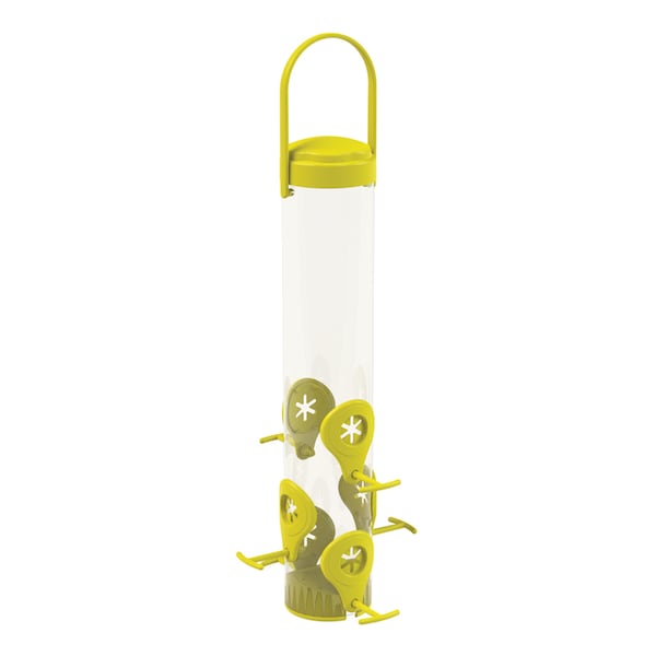 Perky-Pet Perky-Pet Finch 1.5 lb Plastic Tube Bird Feeder 6 ports - 481F