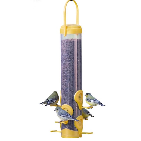Perky-Pet Perky-Pet Finch 1.5 lb Plastic Tube Bird Feeder 6 ports - 481F