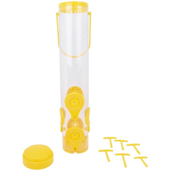 Perky-Pet Perky-Pet Finch 1.5 lb Plastic Tube Bird Feeder 6 ports - 481F
