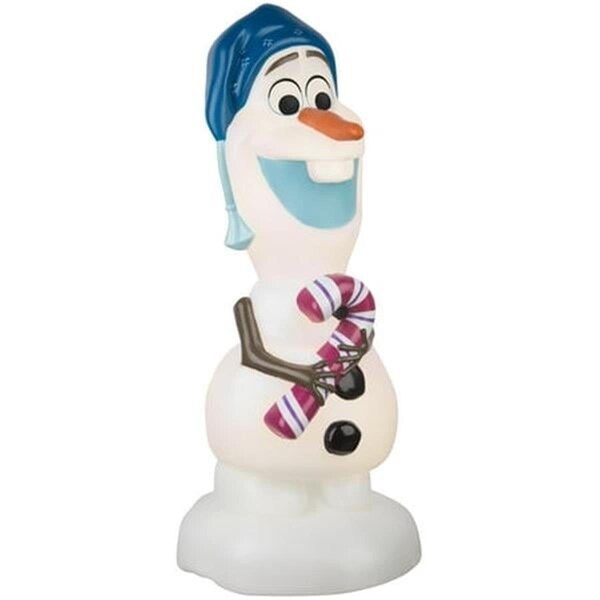 Gemmy Industries 24 in. Lighted Blow Mold Outdoor Decor Olaf Disney, White, 2PK - 116094