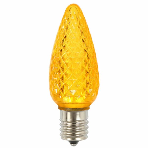 Vickerman C9 Faceted LED Yellow Twinkle Replacement Bulb 25 per Bag - XLEDC97T-25
