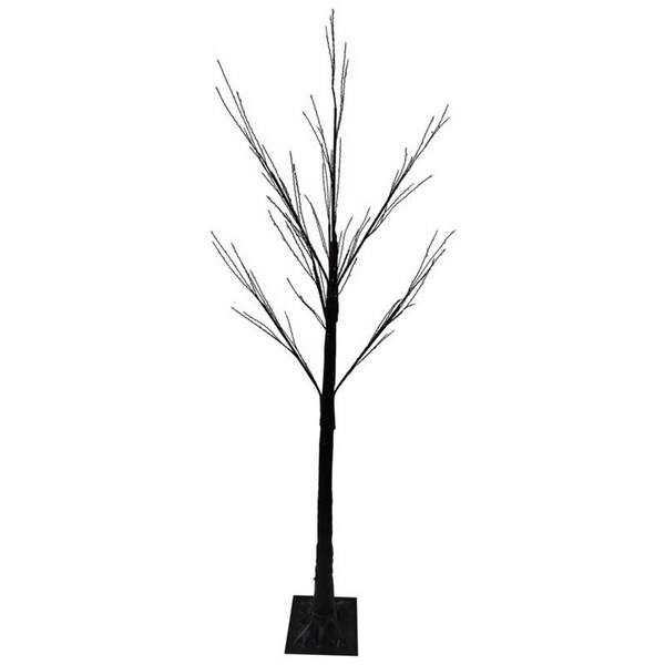 Celebrations Celebrations Orange/Purple 350 ct 5 ft. LED Prelit Spooky Tree Yard Decor - SPTT5PLORA