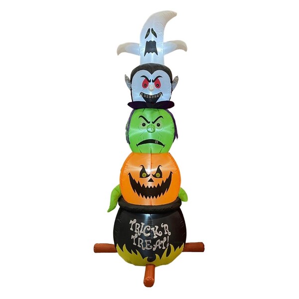Celebrations Celebrations Four Season 8 ft. Prelit Halloween Stacked Figures Inflatable - MY16046