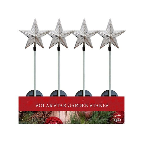 Solaris Solaris LED Solar Powered Star Garden Stake 35 in. Pathway Decor - QTT300ABB