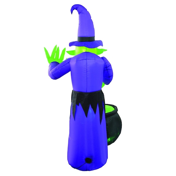 Celebrations Celebrations Four Season 6 ft. Prelit Witch With Cauldron Inflatable - MY-20W632