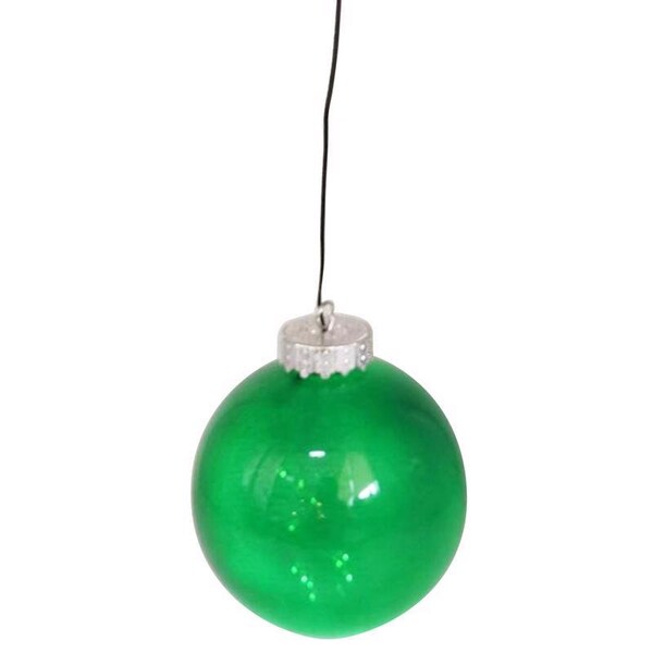 Celebrations Celebrations Blue LED Green Ornament 5 in. Hanging Decor - 25059-71