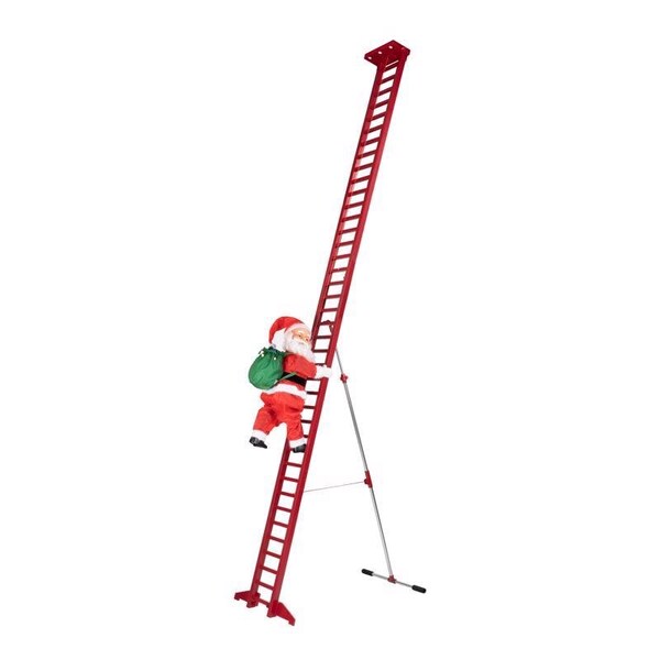 Mr. Christmas Mr. Christmas LED Multi Climbing Santa 10 ft. Yard Decor - 68065AC