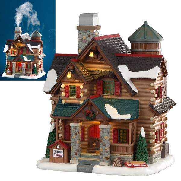 Lemax Lemax Multicolored Chestnut Cabin Christmas Village 9.5 in. - 05641