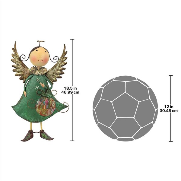 Design Toscano Holiday Helper Metal Angel Statue Collection: Blanche - FU78829
