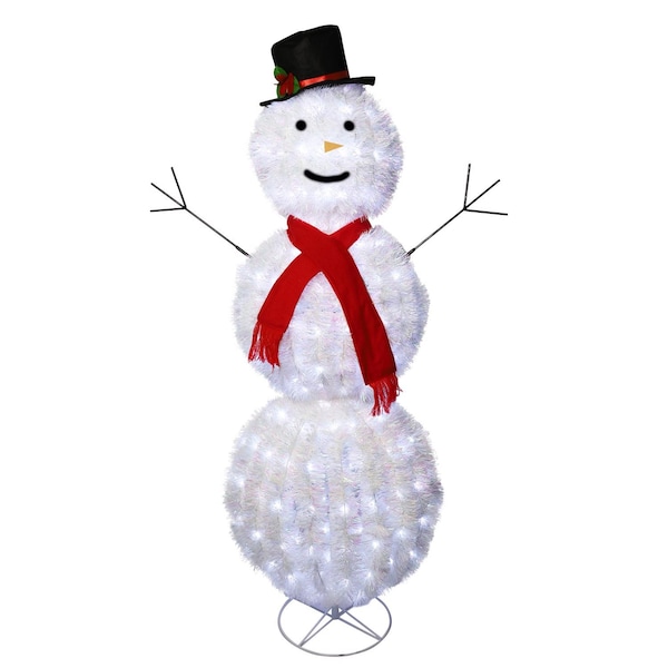 Celebrations Celebrations LED Multi RGB Dancing Snowman 5 ft. Yard Decor - DSM5RGBA