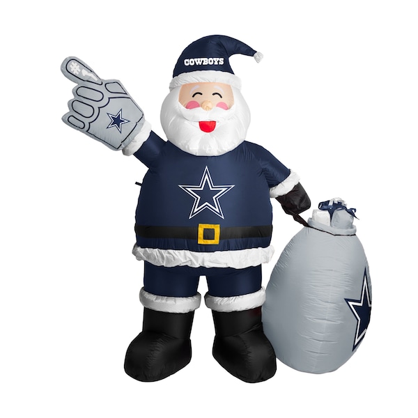 Logo Brands Dallas Cowboys Inflatable Santa - 609-100-S