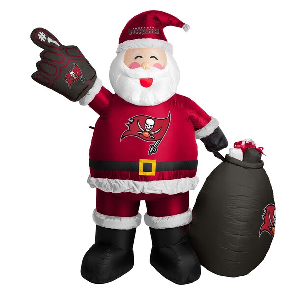 Logo Brands Tampa Bay Buccaneers Santa Claus Yard Inflatable - 630-100-SC