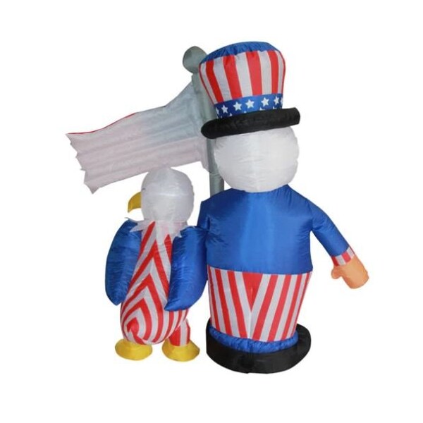 Impact Canopy 4th of July Inflatable, 6ft Uncle Sam and American Eagle - 513000700