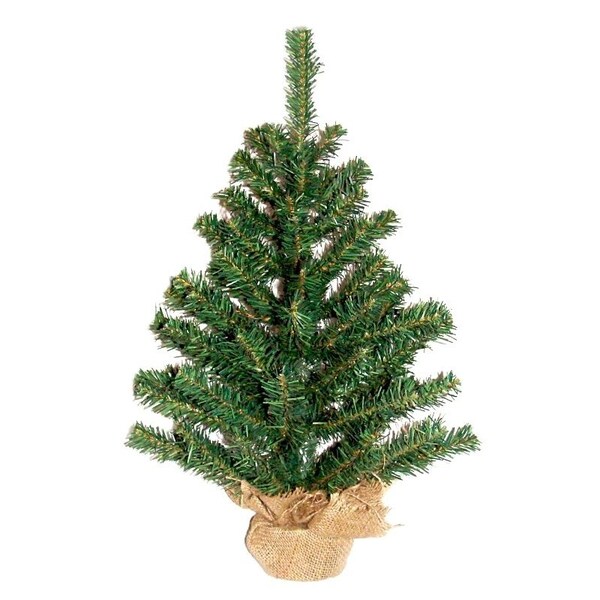 Santas Forest Ball and Burlap Tree, 24 in H, Tree, Fir Family, BurlapPVC, Indoor, Outdoor - 11124