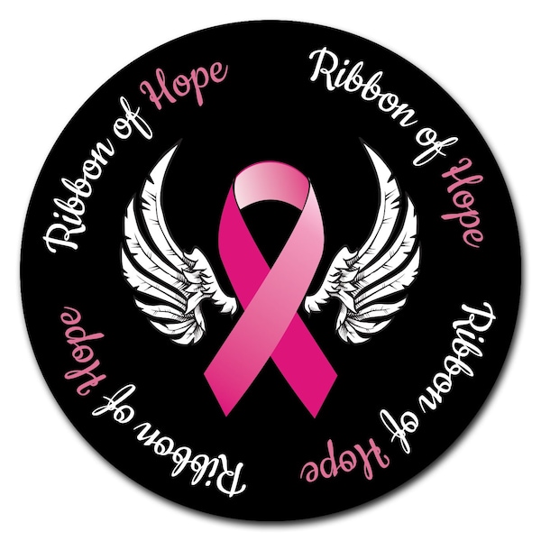 Signmission Corrugated Plastic Sign With Stakes 24in Circular-Ribbon Of Hope - C-24-CIR-WS-RIBBON OF HOPE