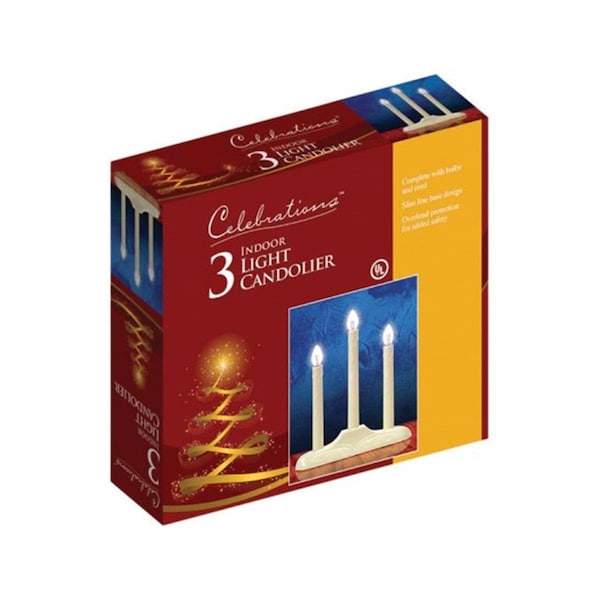 Celebrations 1503-71 3 Light Electric Candolier - CE9765